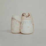 Alabaster tea light holder drop