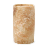 Alabaster fyrfadsstage cylinder